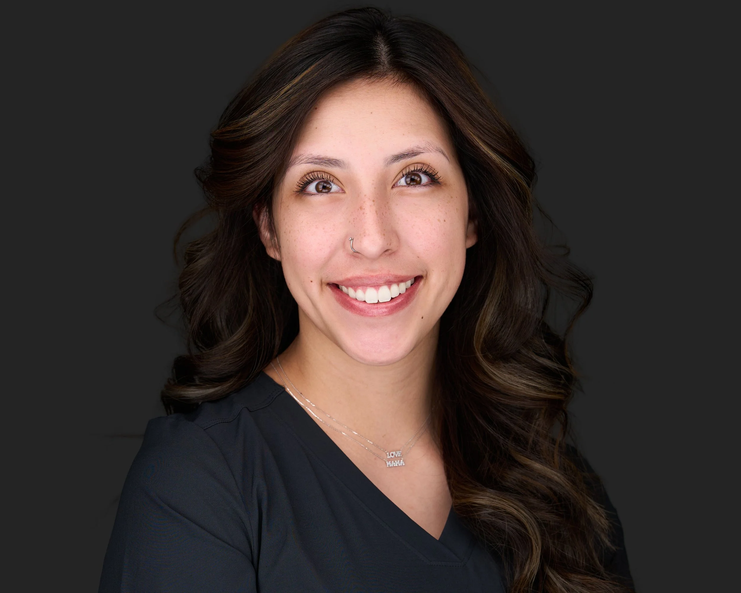 Professional Linkedin headshot of estheticians in Brighton Colorado