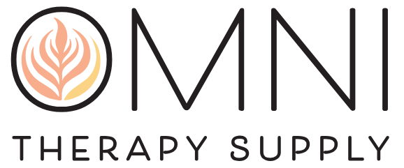 OMNI Therapy Supply logo with stylized flame icon and text.