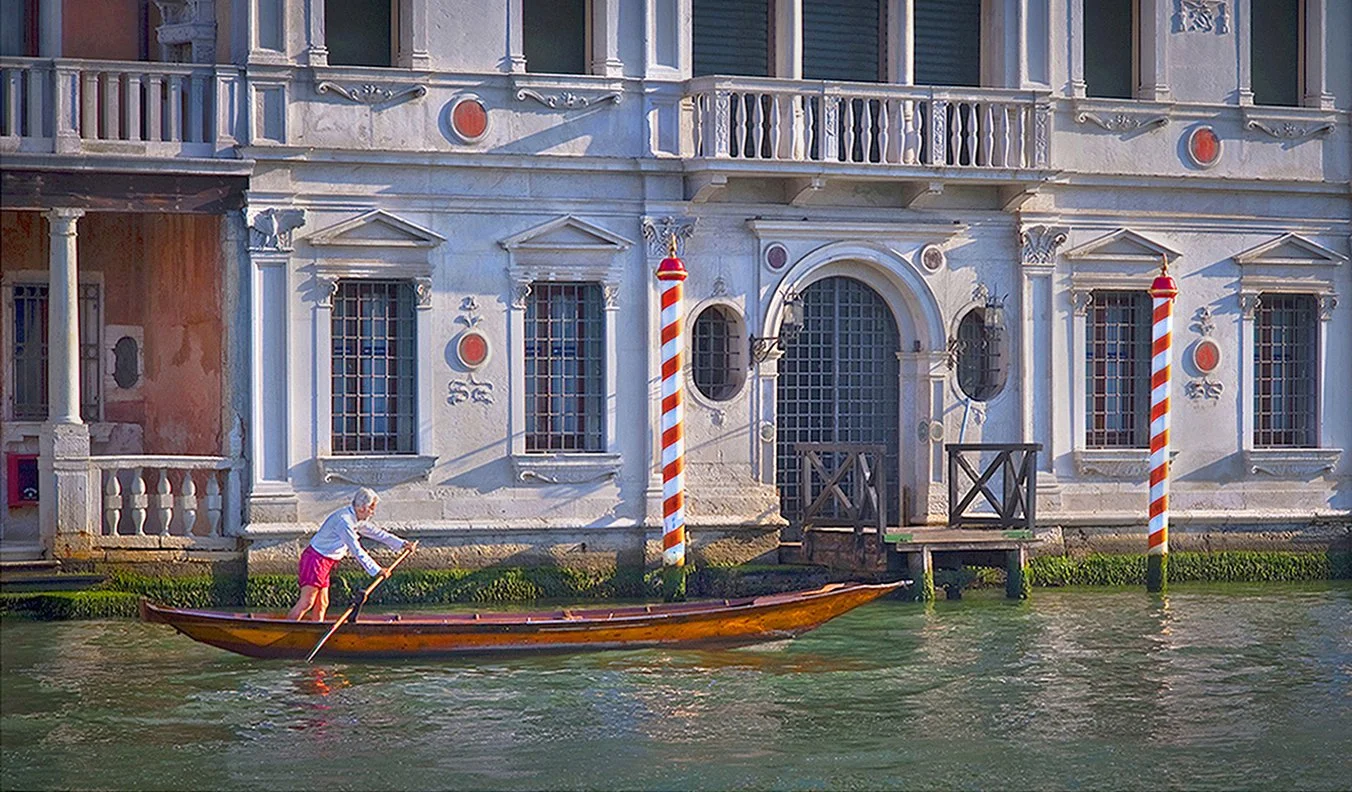 Morning row on Grand Canal - Venice, Italy  2008