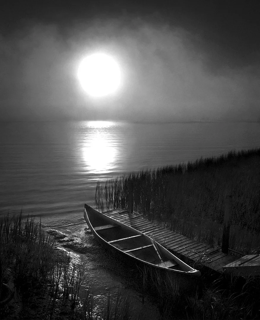 Canoe at sunrise - Petaluma River - Marin County, California wetlands. 2006