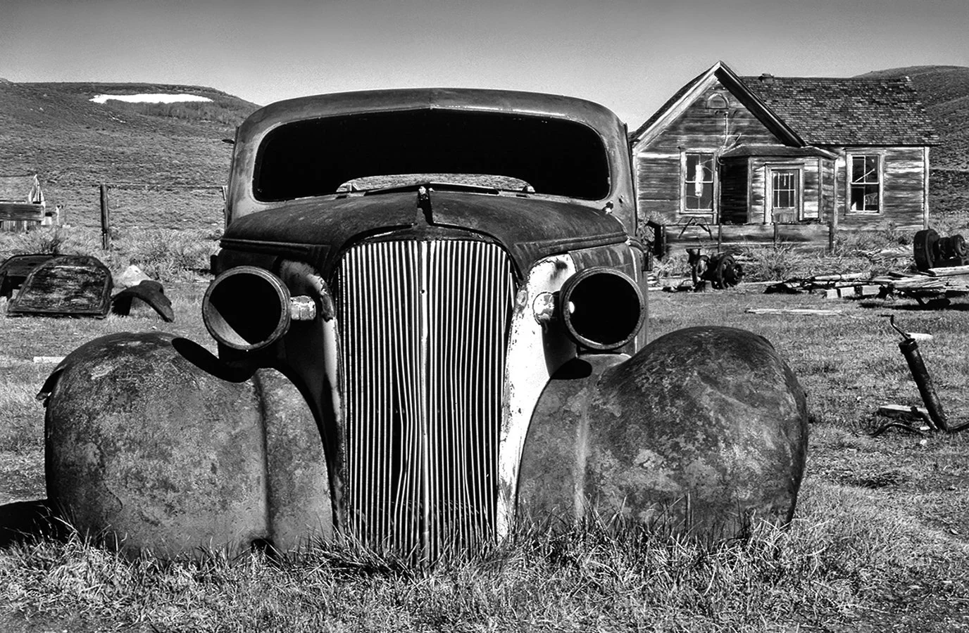 Gold Mining ghost town - Bodie , Sierra Nevada - California 1992 - client: Pacific Gas & Electric