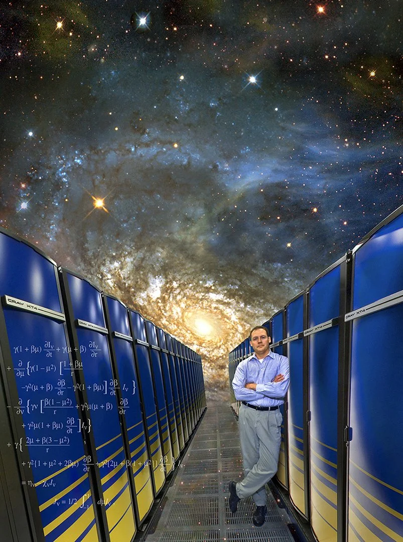 Peter Nugent - computational astrophysicist - Cray XT4 Supercomputer cluster - NERSC/LBNL 2007 - Oakland, California - client: LBNL/US Dept. of Energy