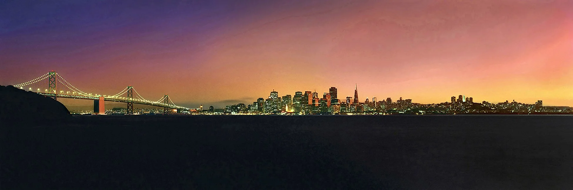 Oakland Bay Bridge, San Francisco, California 1993 - Fuji GS6X17 - client: Pacific Gas & Electric