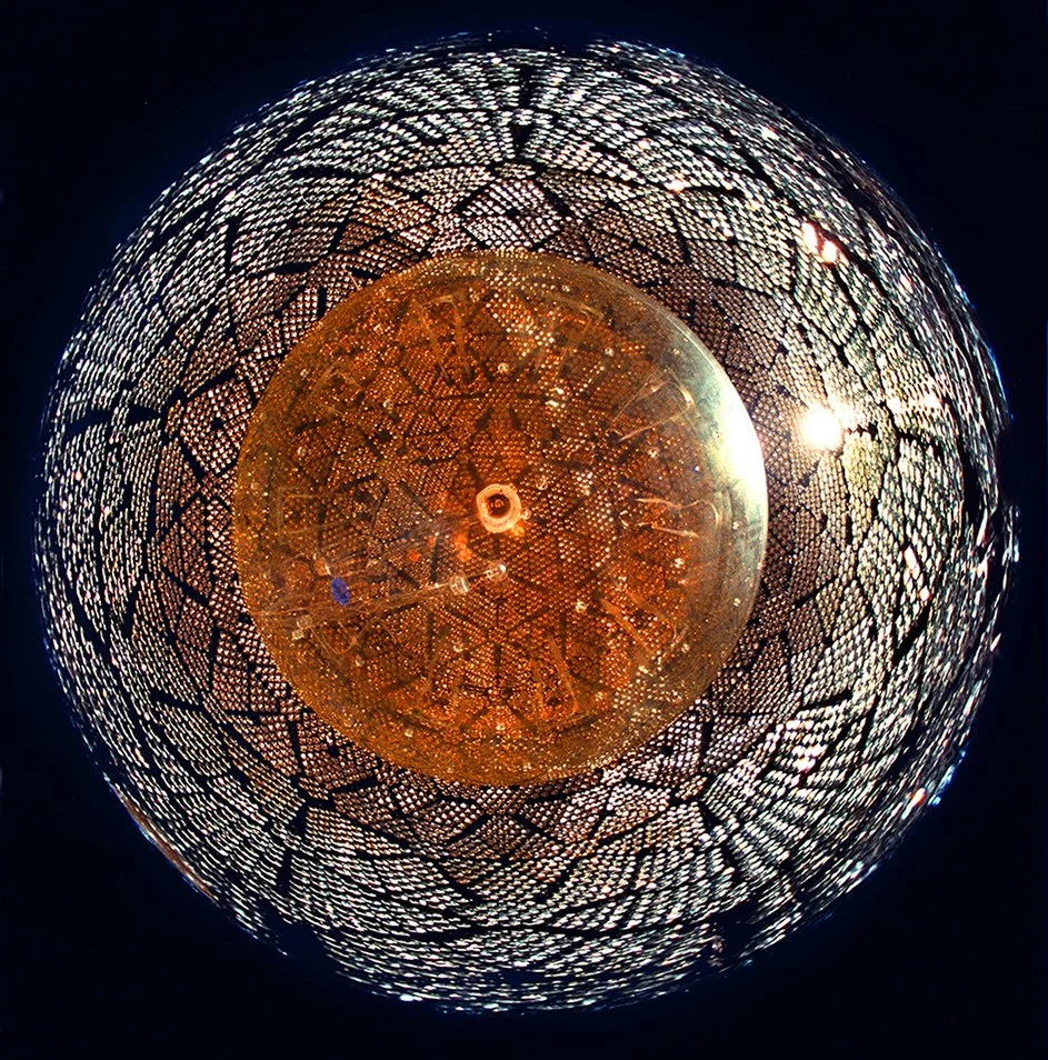 SNO - Sudbury Neutrino Observatory - Inner acrylic vessel filled with Heavy Water w/ 20,000 photo diodes to capture energy exchange data with Neutrino particles.  Client: US Dept. of Energy  