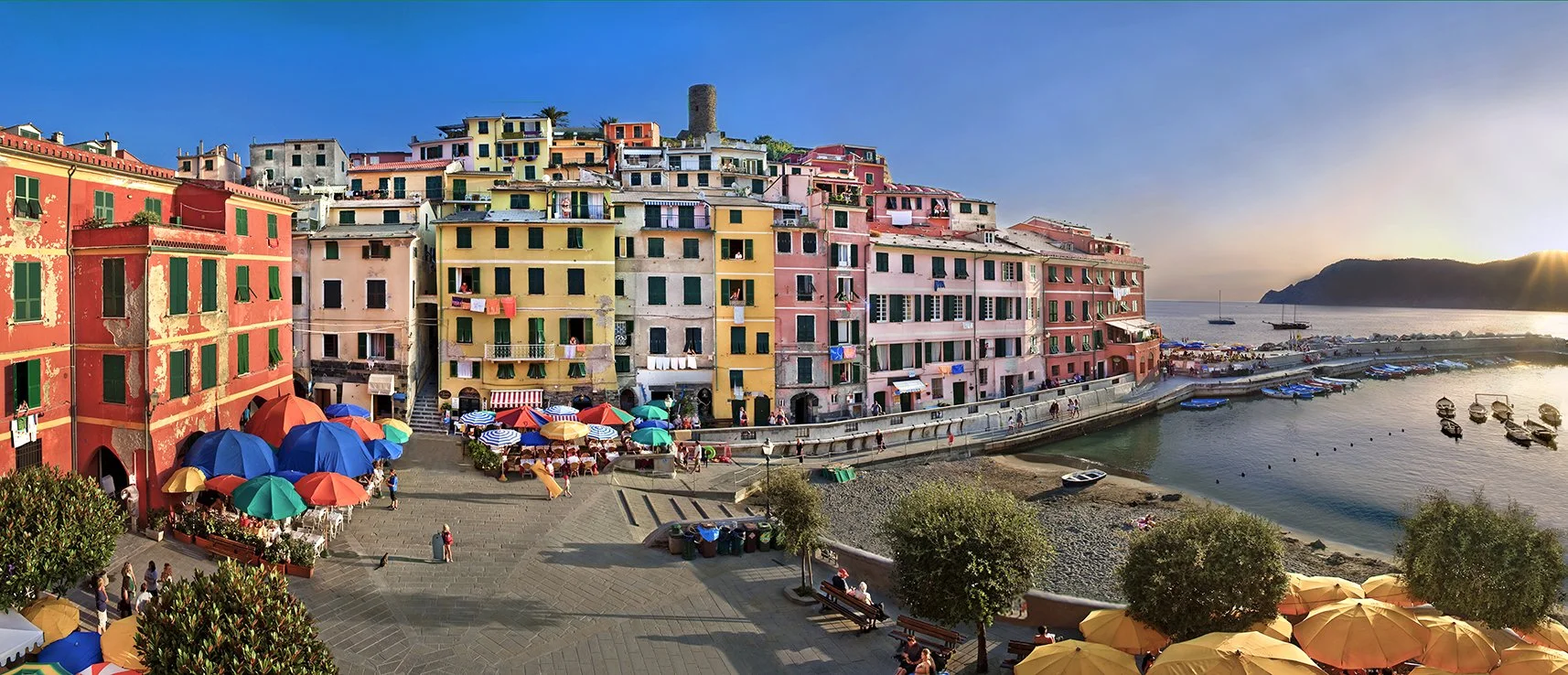 Vernazza at sunset - Cinque Terre, Italy  2008
