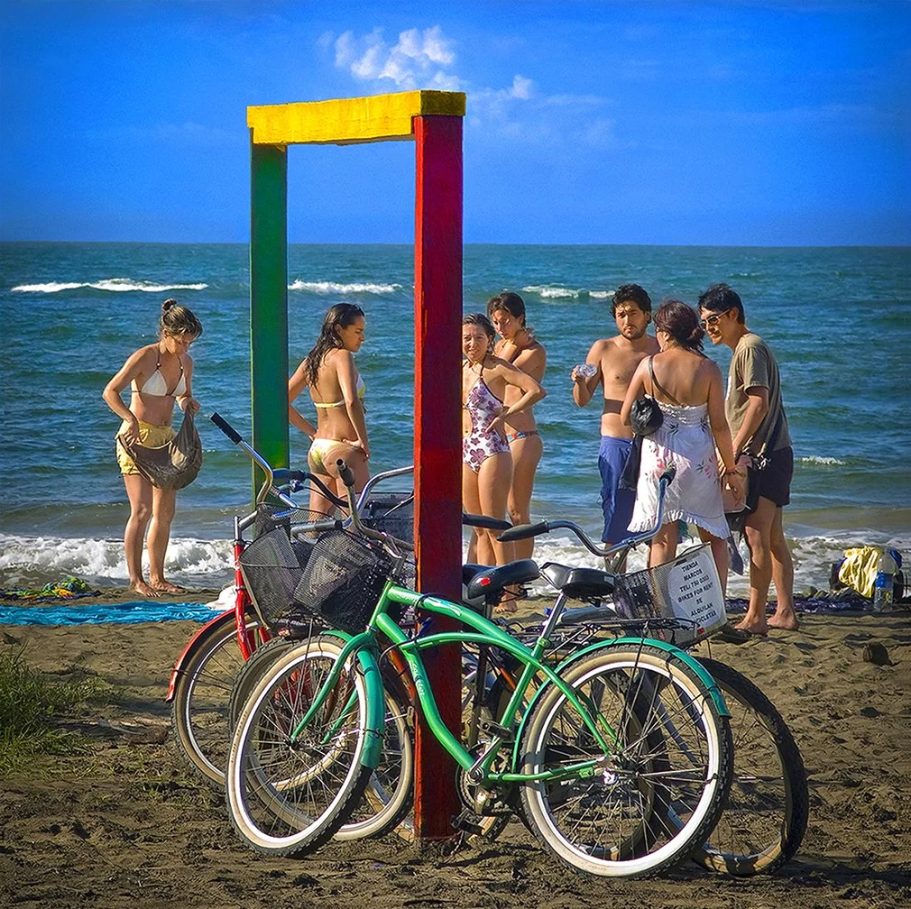 Beach gathering - Caribbean Sea - Manzanillo, Costa Rica 2007