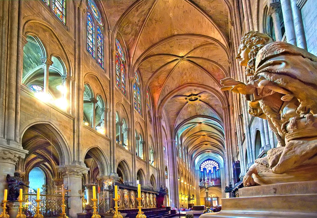 Cathedral de Notre Dame - King Louis XIV - Paris, France 2008
