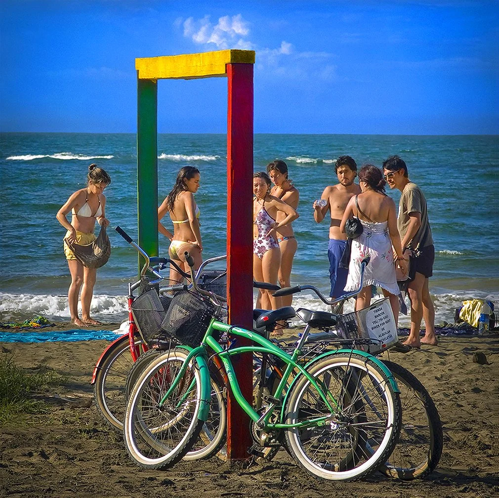 Beach gathering - Caribbean Sea - Manzanillo, Costa Rica 2007