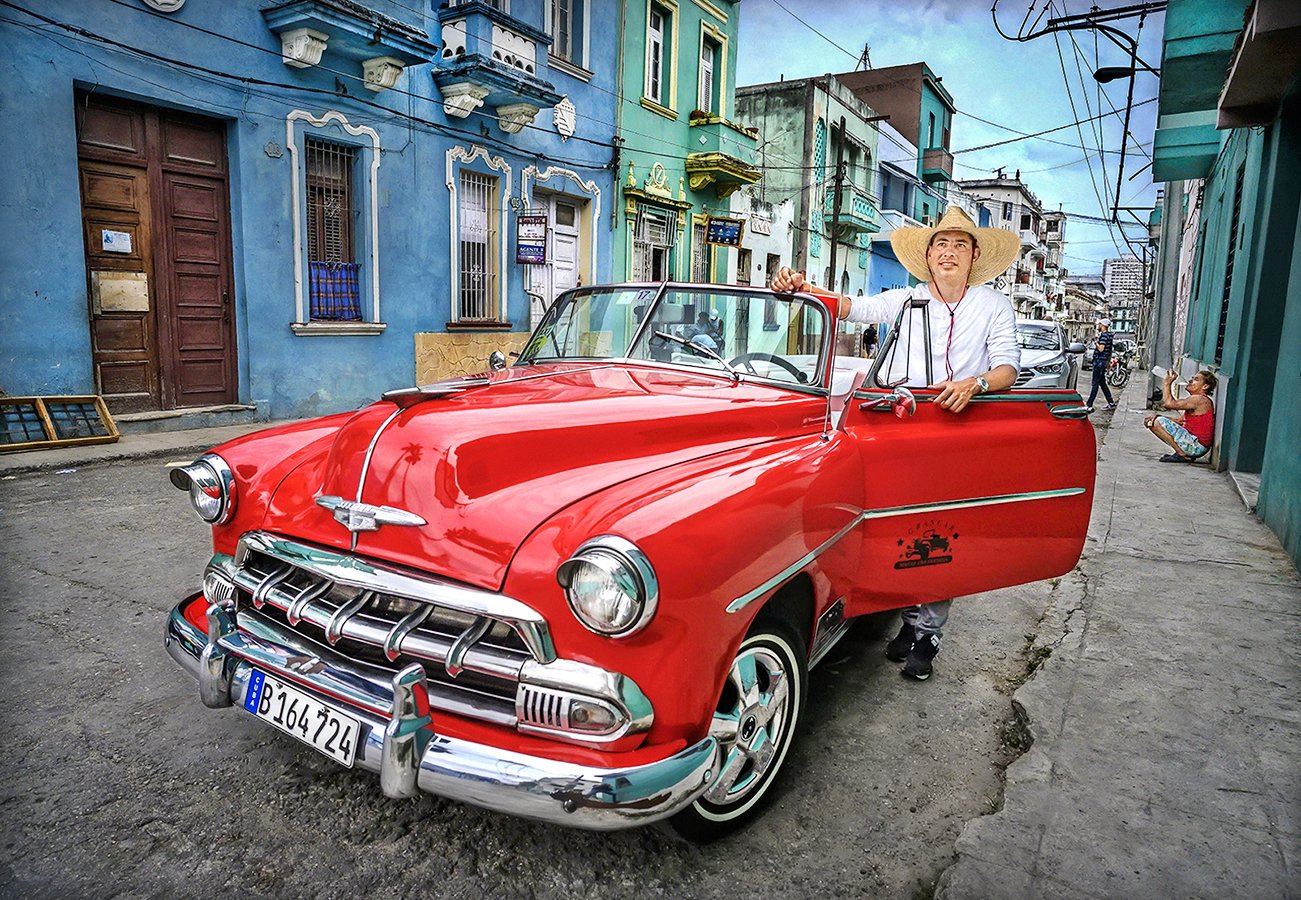 Ramses and his 1952 Chevy  -  Habana, Cuba  2019
