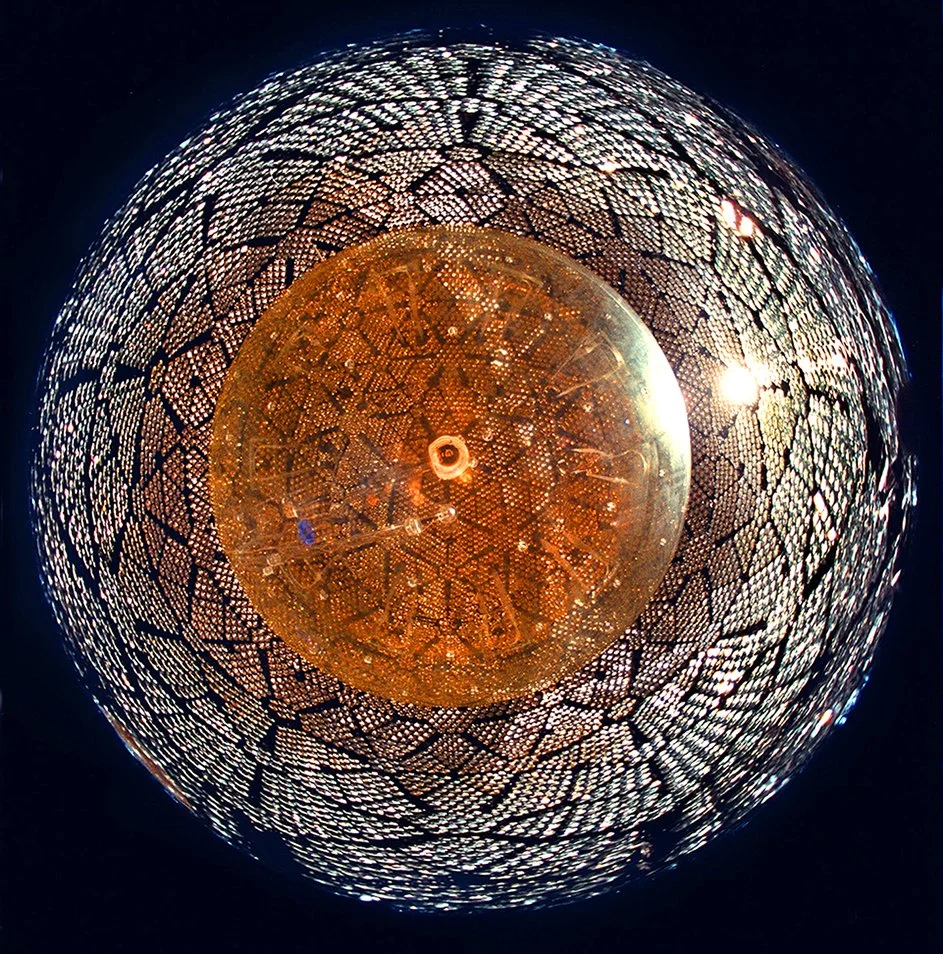 SNO - Sudbury Neutrino Observatory - Inner acrylic vessel filled with Heavy Water w/ 20,000 photo diodes to capture energy exchange data with Neutrino particles.  Client: US Dept. of Energy