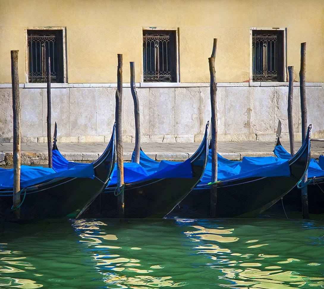 Gondolas on the Grand Canal - Venice, Italy 2008