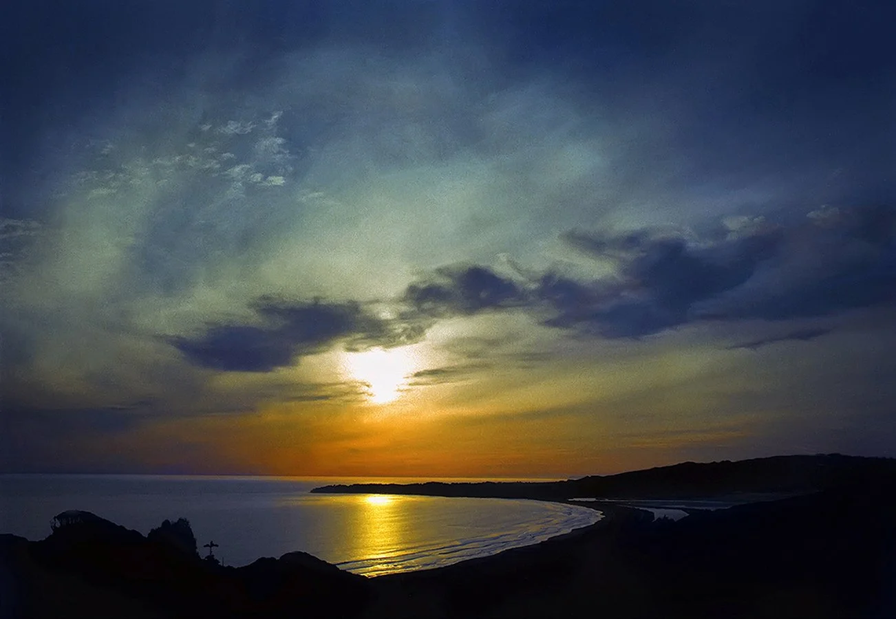 Sunset at Stinson Beach - Marin County, California 1975