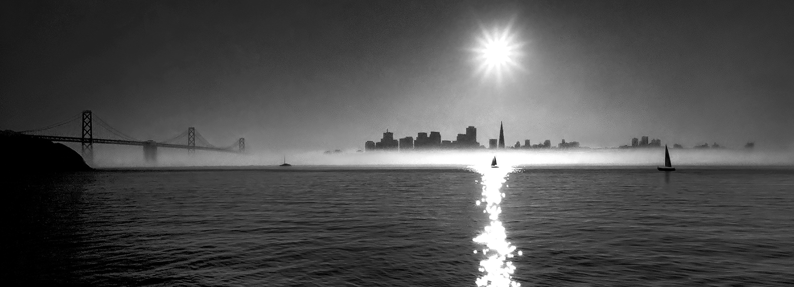 San Francisco & Oakland Bay Bridge 3pm  -  1985 - client: Bank of America