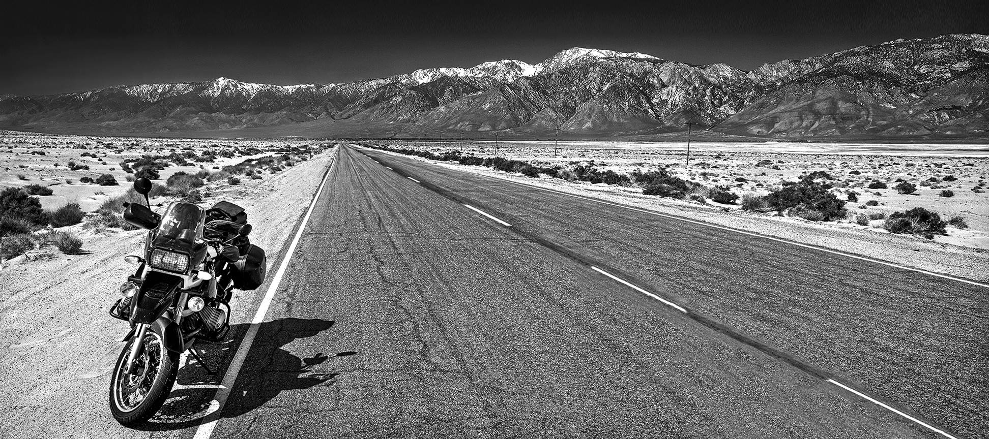 Solo ride to Death Valley - 1999 BMW GS1100R - Sierra Nevada, California 2011