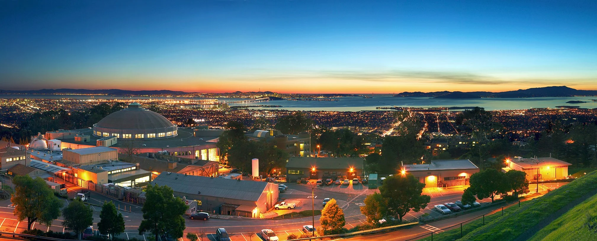 Lawrence Berkeley National Lab & the Advanced Light Source - San Francisco Bay, California at sunset - 2004
