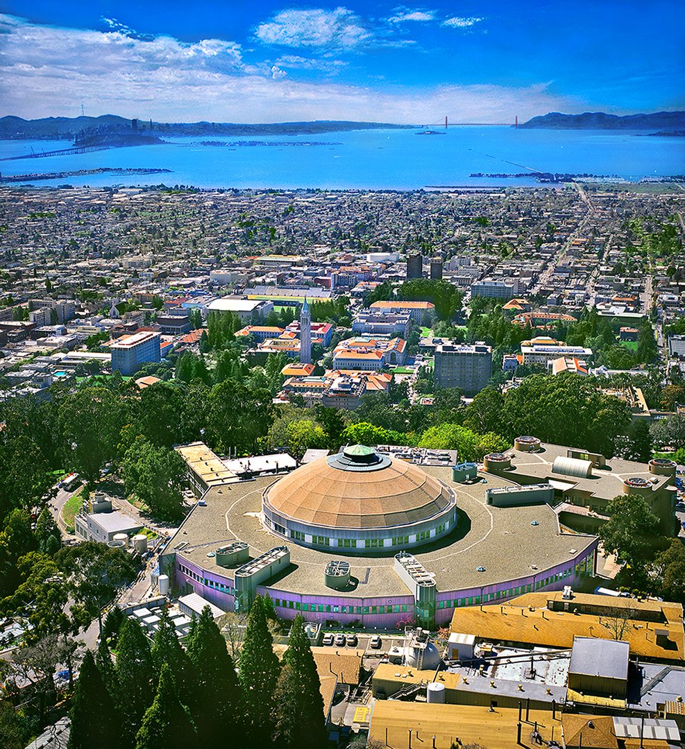 LBNL Advanced Light Source & UC Berkeley  -  San Francisco Bay Area - Helicopter aerial 2003 - Hasselblad 500cm  -  client: US Dept. of Energy