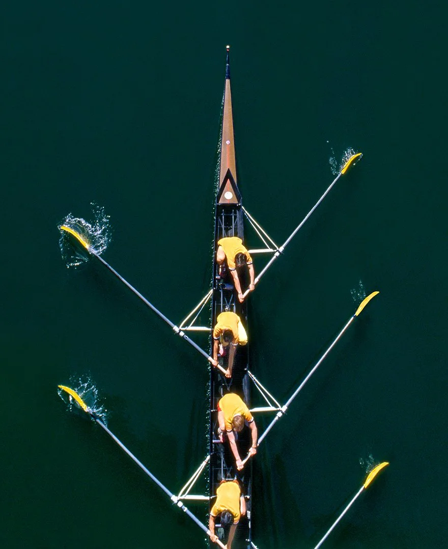 Long Beach State University mens 8 crew - Long Beach, California 1987 - client: Bank of America