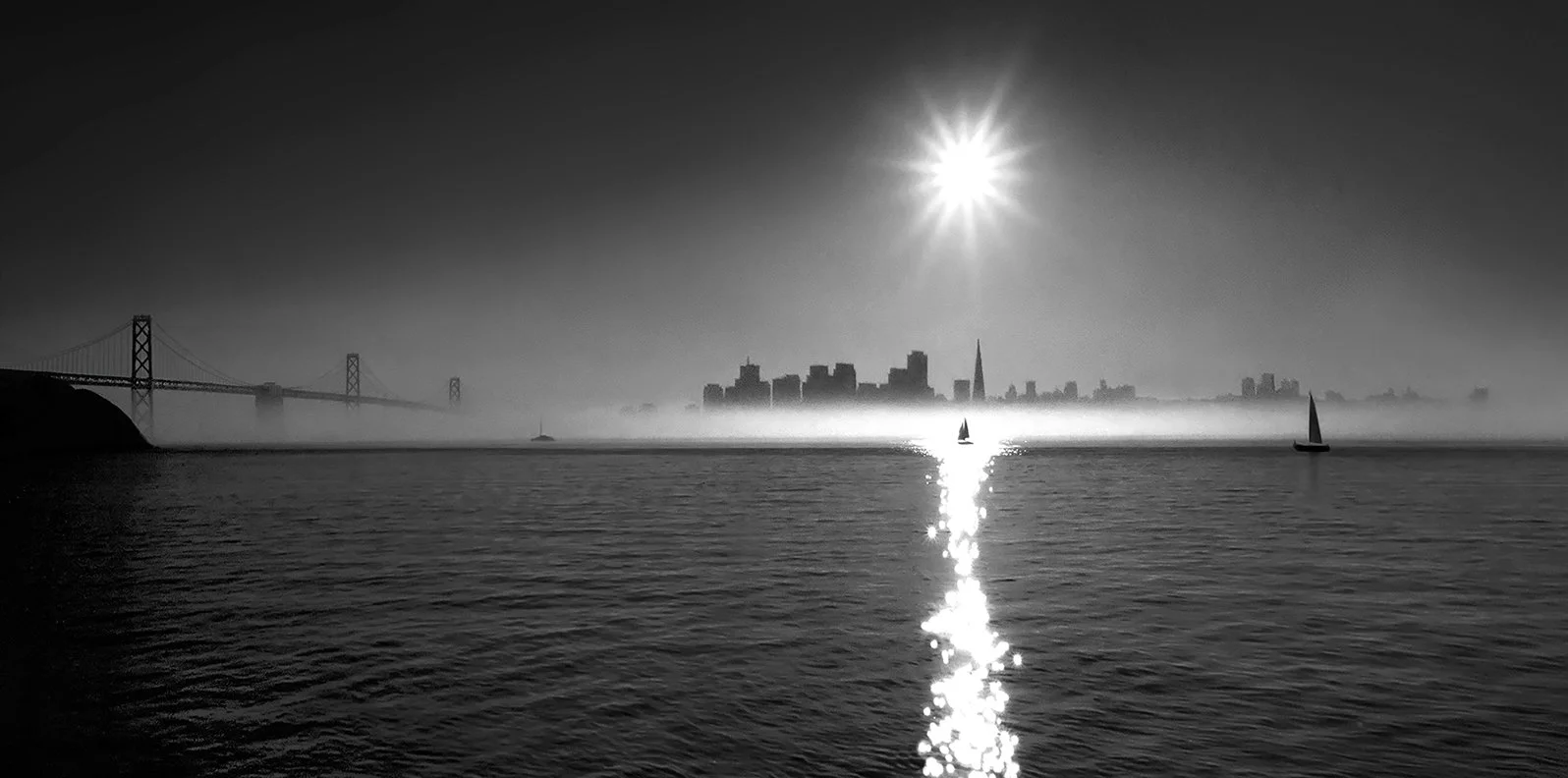 San Francisco & Oakland Bay Bridge 3pm  -  1985 - client: Bank of America