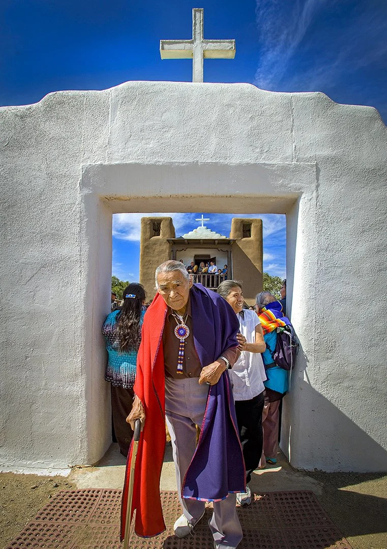 Grandfather of Bride - Puebloan wedding, Taos Pueblo - Taos, New Mexico  2009