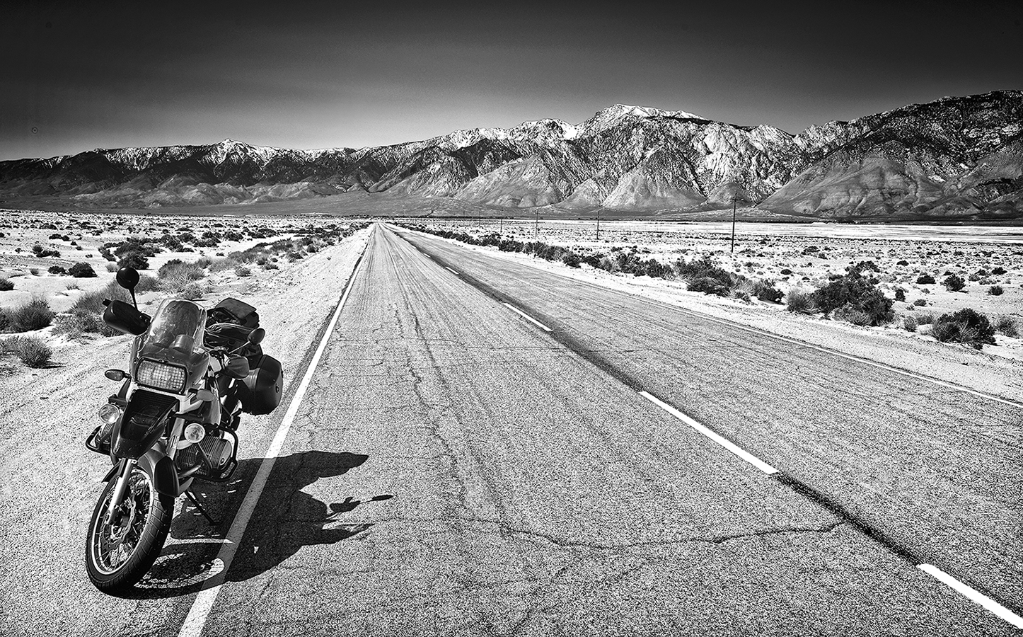 solo ride on my BMW GS1100R to Death Valley, California - Sierra Nevada 2011