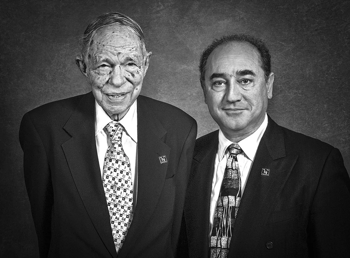 Glenn Seaborg - Nobel Pize Chemistry 1951 for discovery of Plutonium & Alex Pines - Father of NMR Spectroscopy, Professor of Chemistry UC Berkeley,  California  1998 - client: US Dept. of Energy