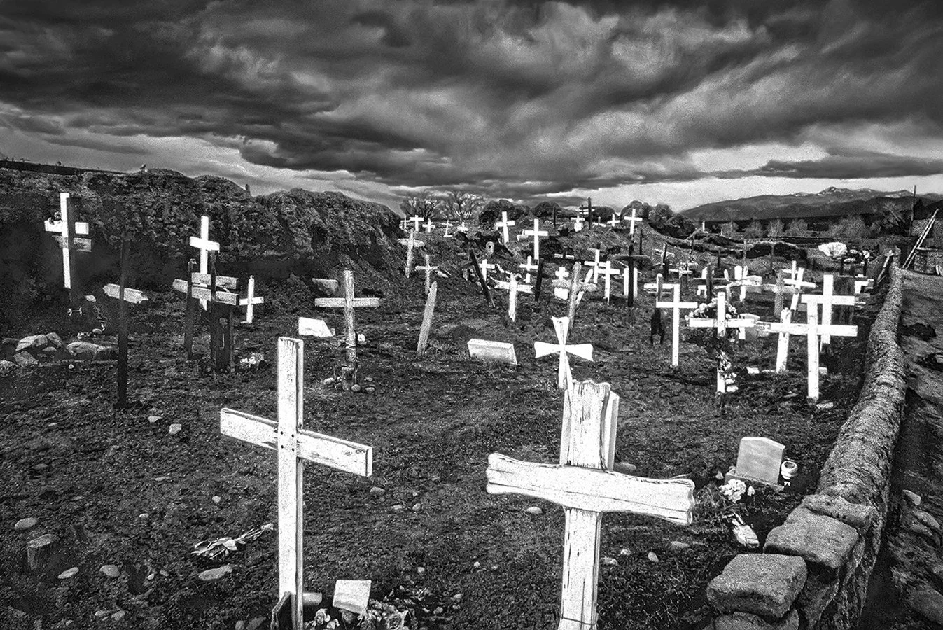 Taos Pueblo cemetery  -  Taos, New Mexico  1998