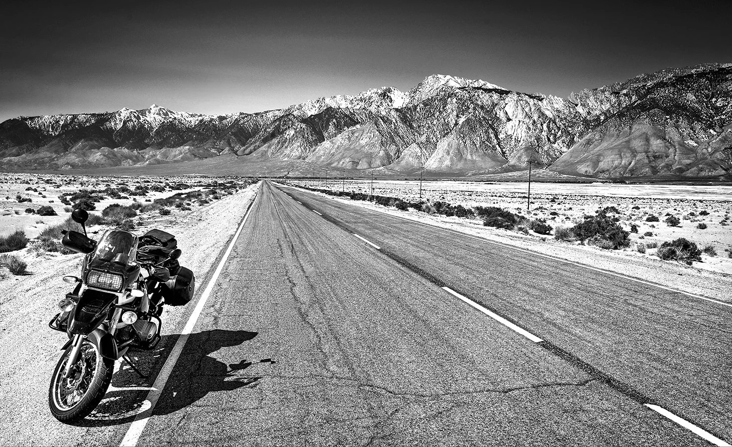 my solo ride from San Francisco to Death Valley - 1999 BMW GS1100R - Sierra Madre - Southern California 2011
