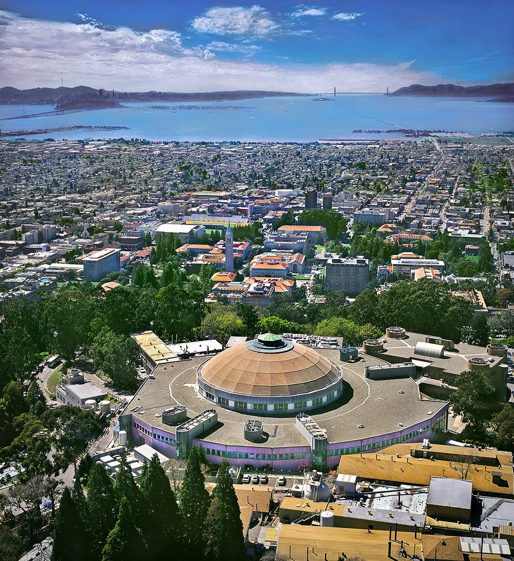 LBNL Advanced Light Source & UC Berkeley  -  San Francisco Bay Area - Helicopter aerial 2003 - Hasselblad 500cm  -  client: US Dept. of Energy/LBNL