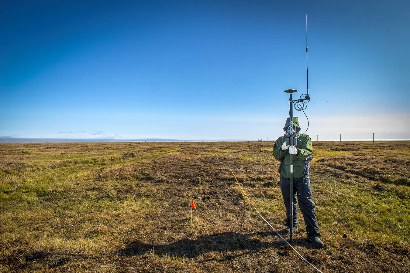 Solar, climate & temperature readings - Permafrost Breakdown Alaska Project - client:  NGEE/DOE/LBNL Earth Sciences Division - Utqiagvik (Barrow), top of Alaska 2013                 
