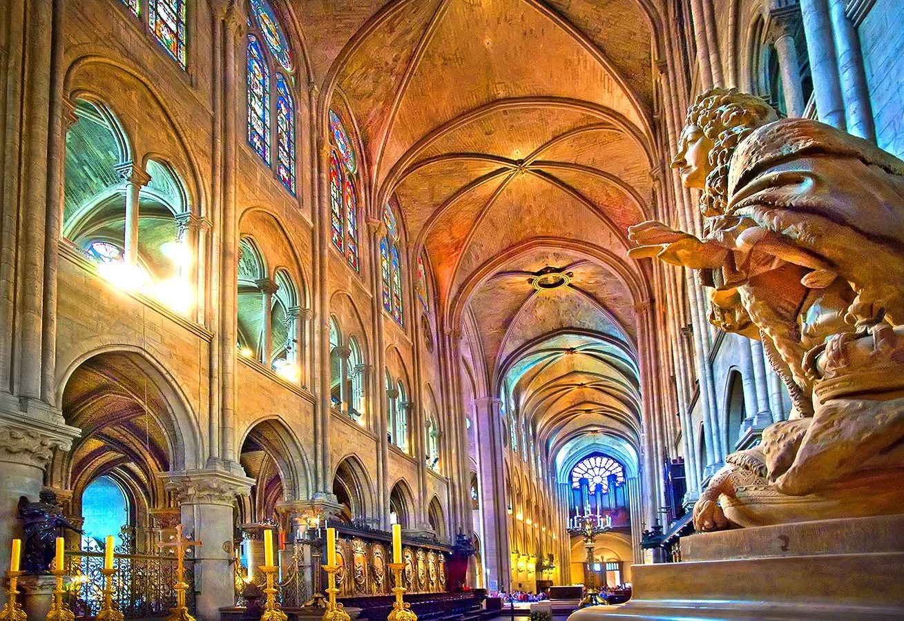 Cathedral de Notre Dame - King Louis XIV - Paris, France 2008