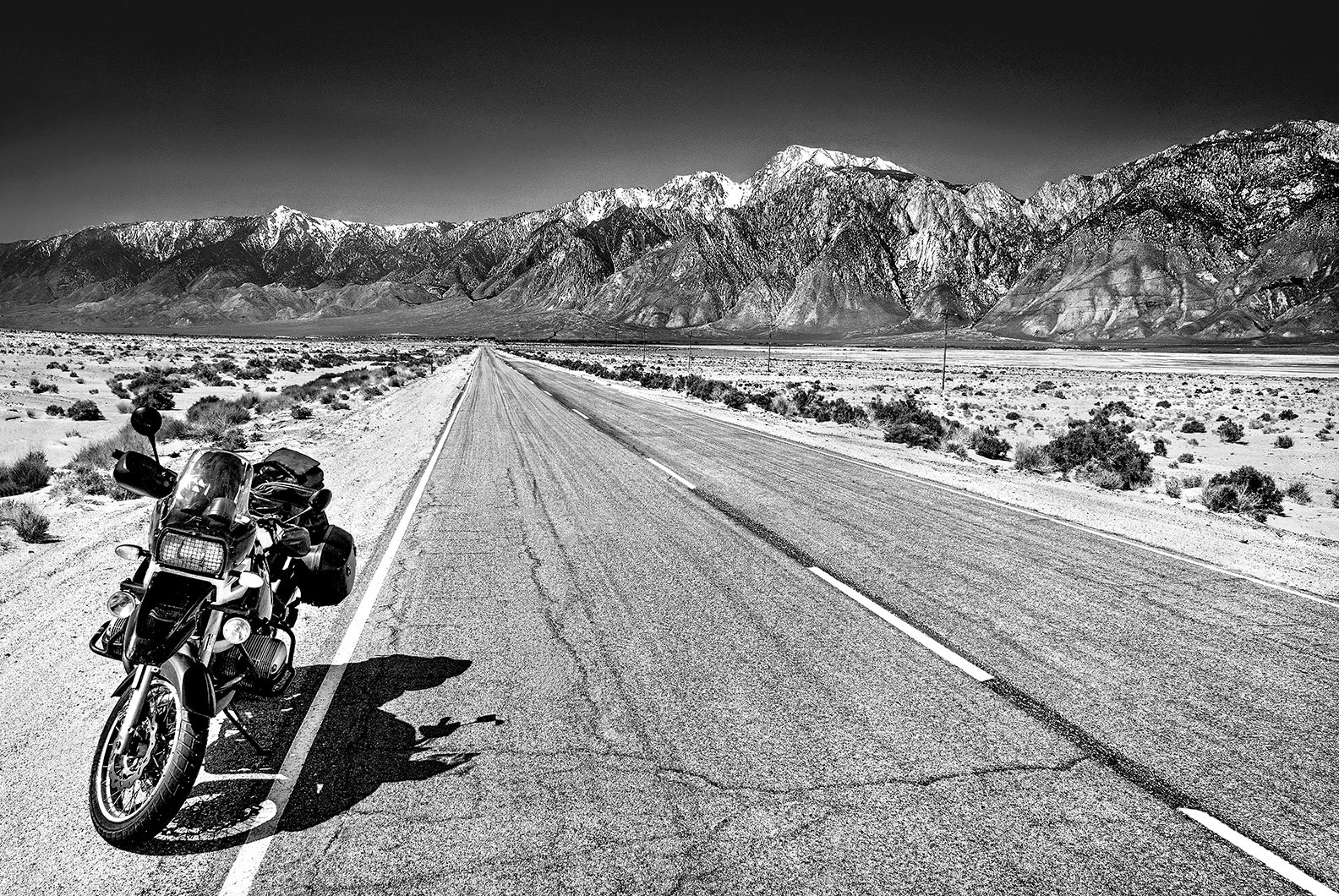 my solo ride to Death Valley - BMW GS1100R - Sierra Madre, southern Sierras of California 2011