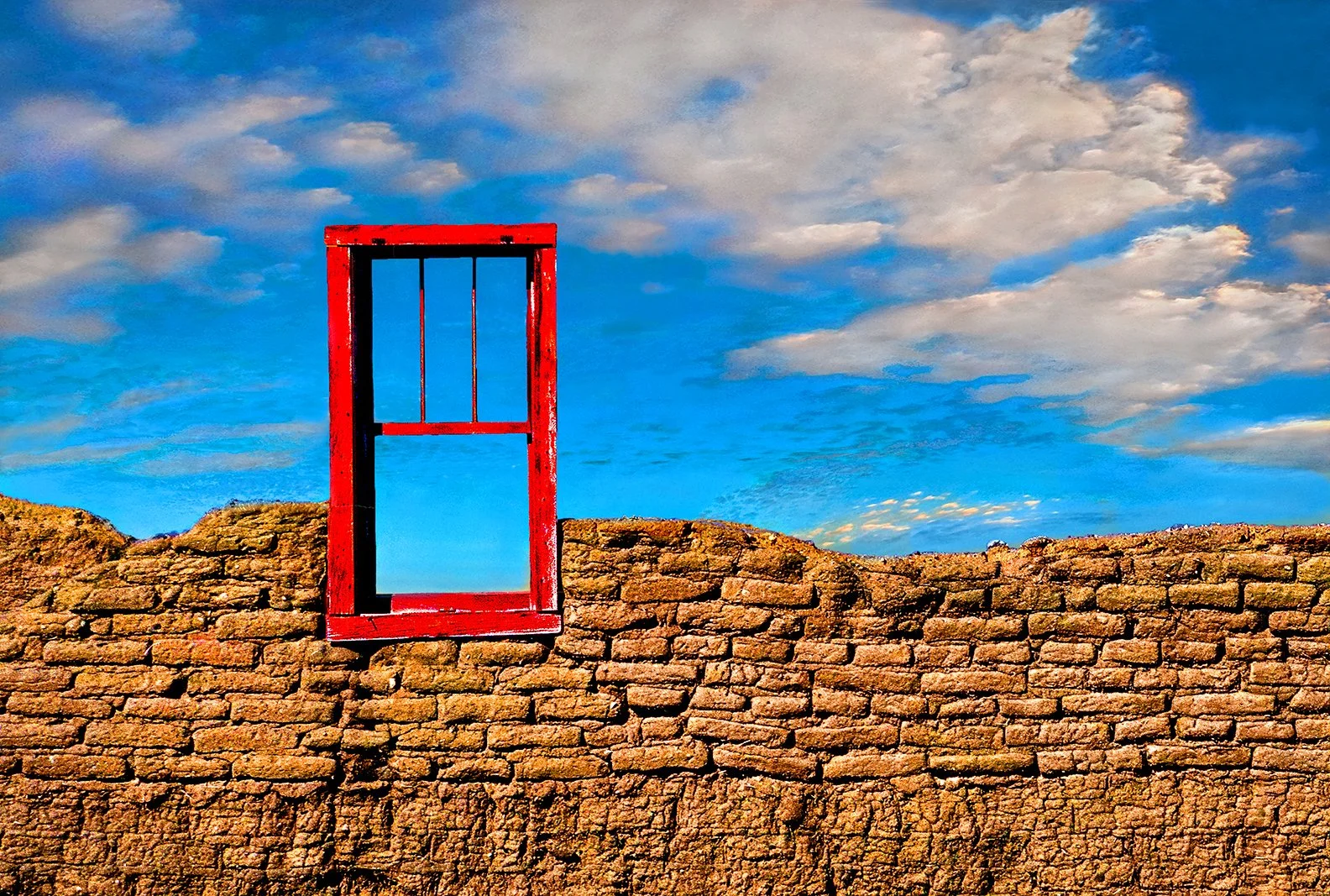 Red Window - Adobe - Abiquiu, New Mexico 1992