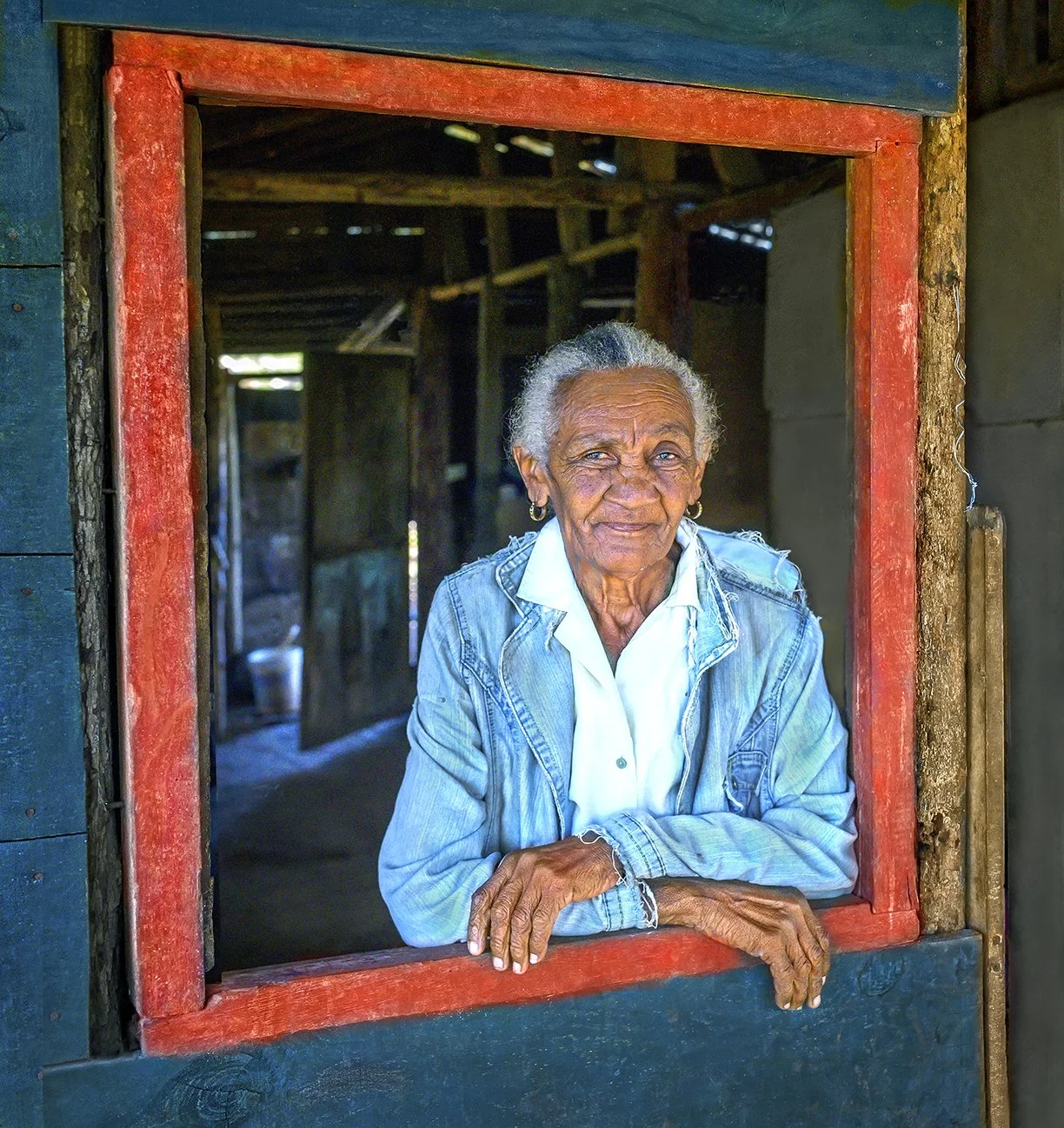 Grandmother - on her farm - Mirador del Valle de Trinidad, Cuba 2019