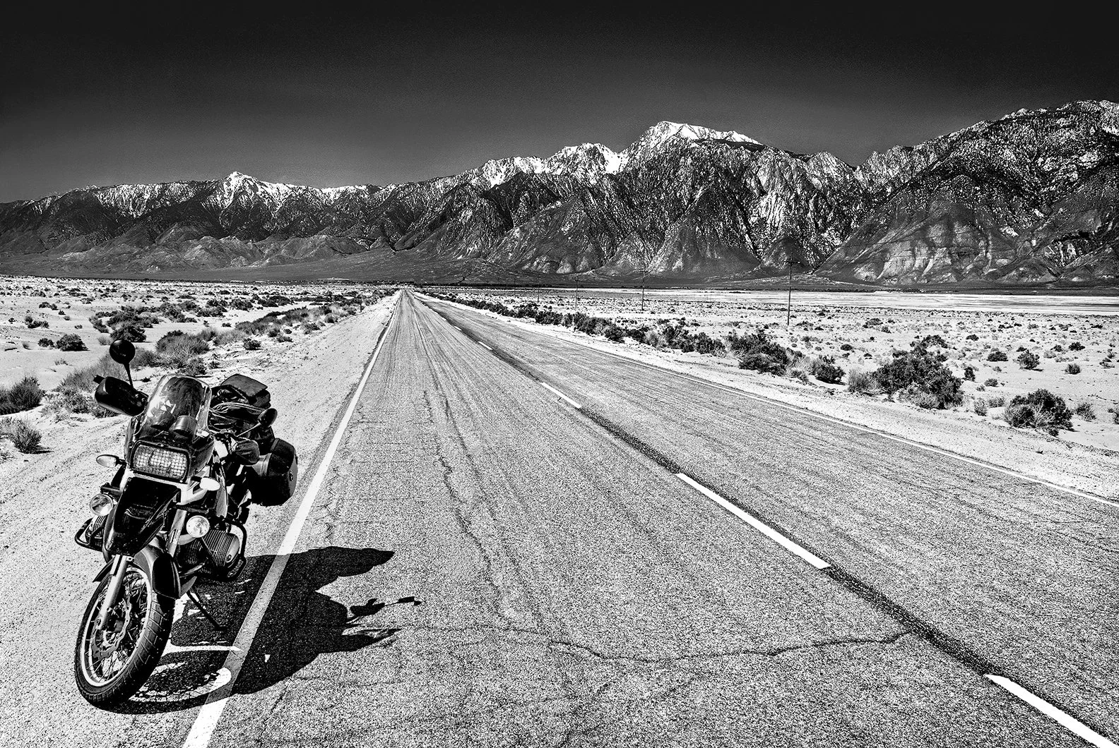 my solo ride to Death Valley - BMW GS1100R - Sierra Madre, southern Sierras of California 2011