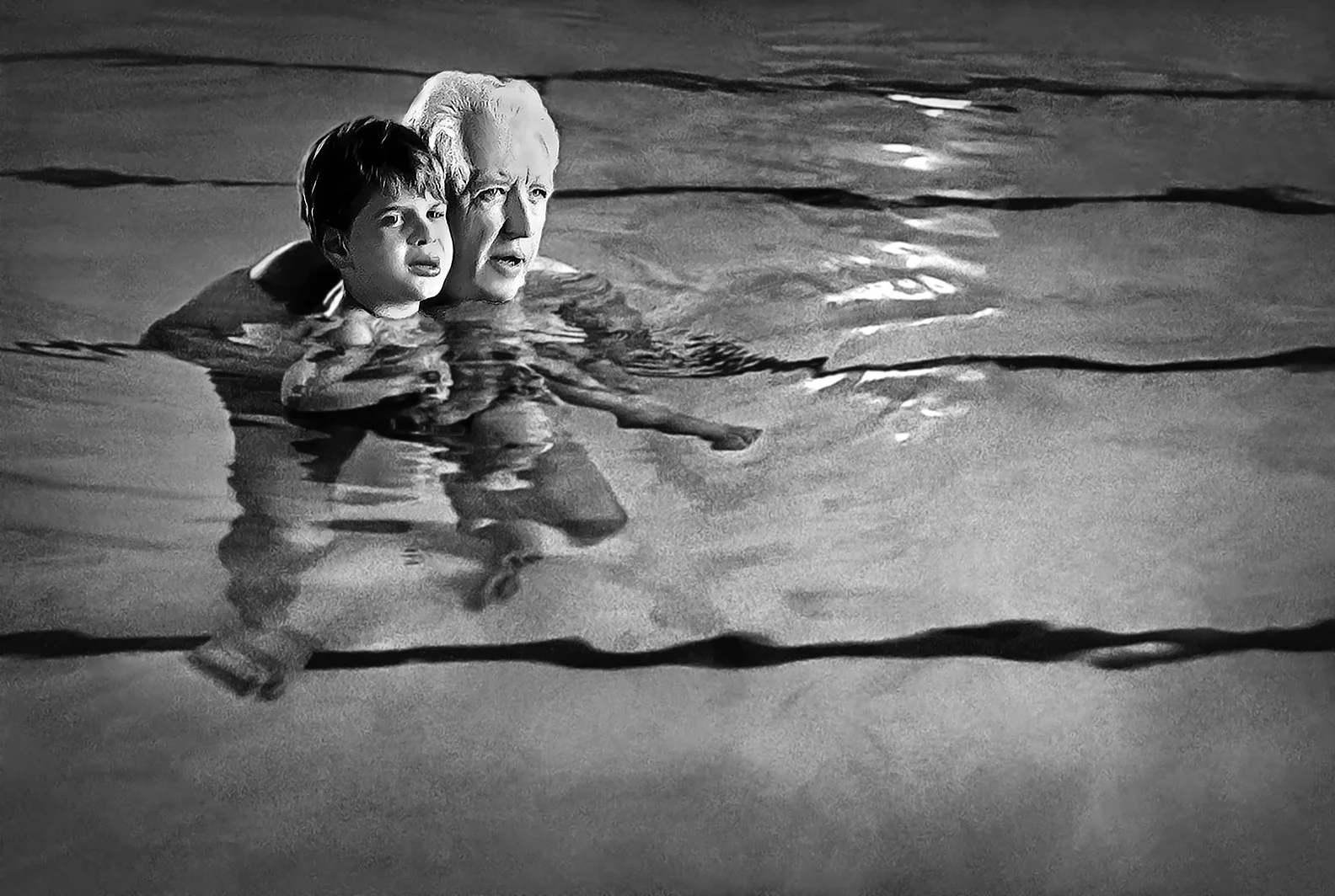 Youth rehabilitation swim class - Easter Seals Therapy Pool - Ventura, California 1985 - client: Bank of America/United Way
