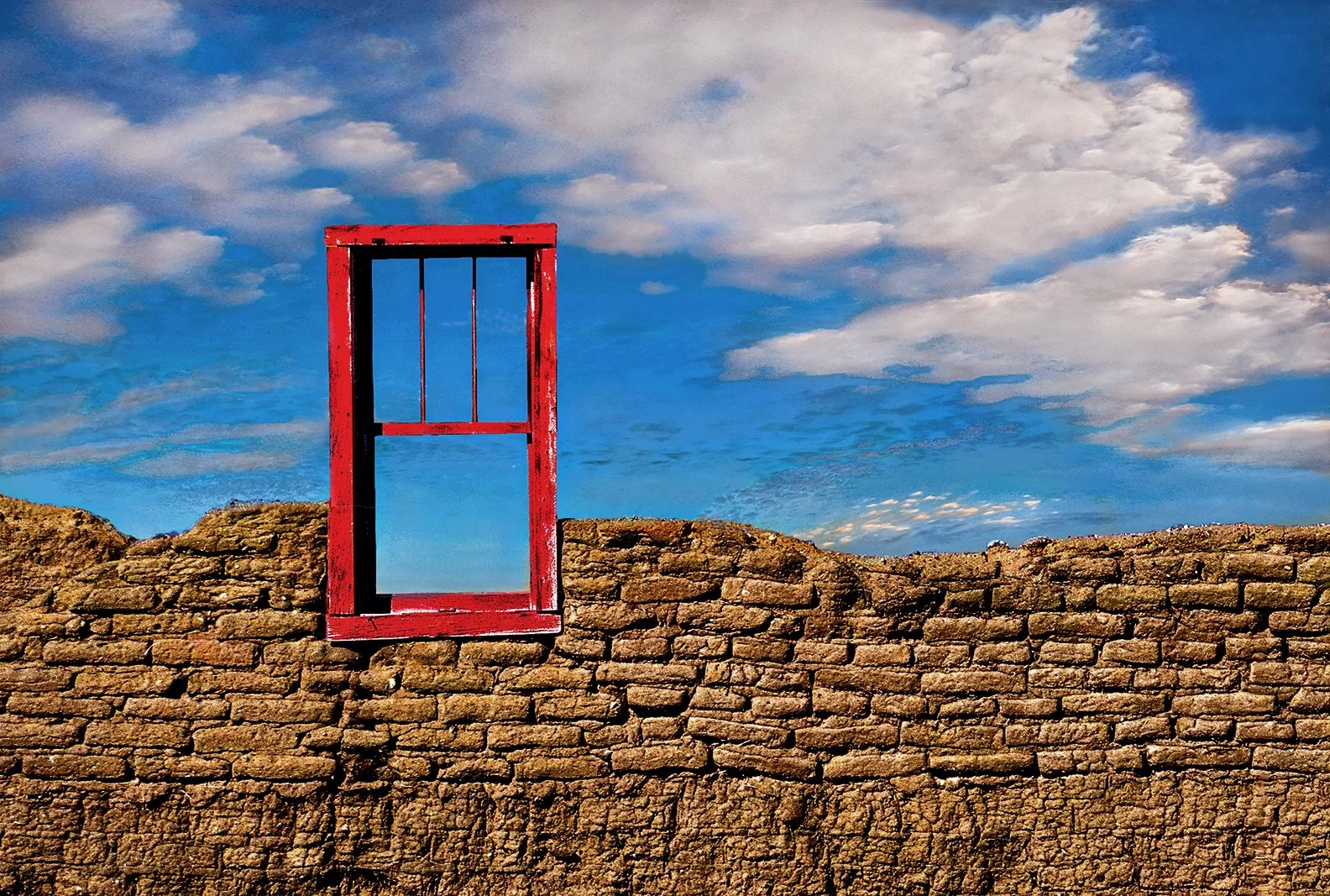 Red Window - Adobe - Abiquiu, New Mexico 1992