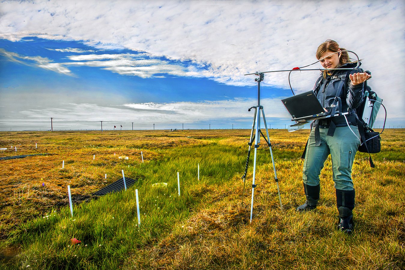 Solar & atmospheric testing research - Permafrost Breakdown Alaska Project 2013 - client:  NGEE/DOE/LBNL Earth Sciences - Utqiagvik (Barrow), Alaska - most northern point Alaska 