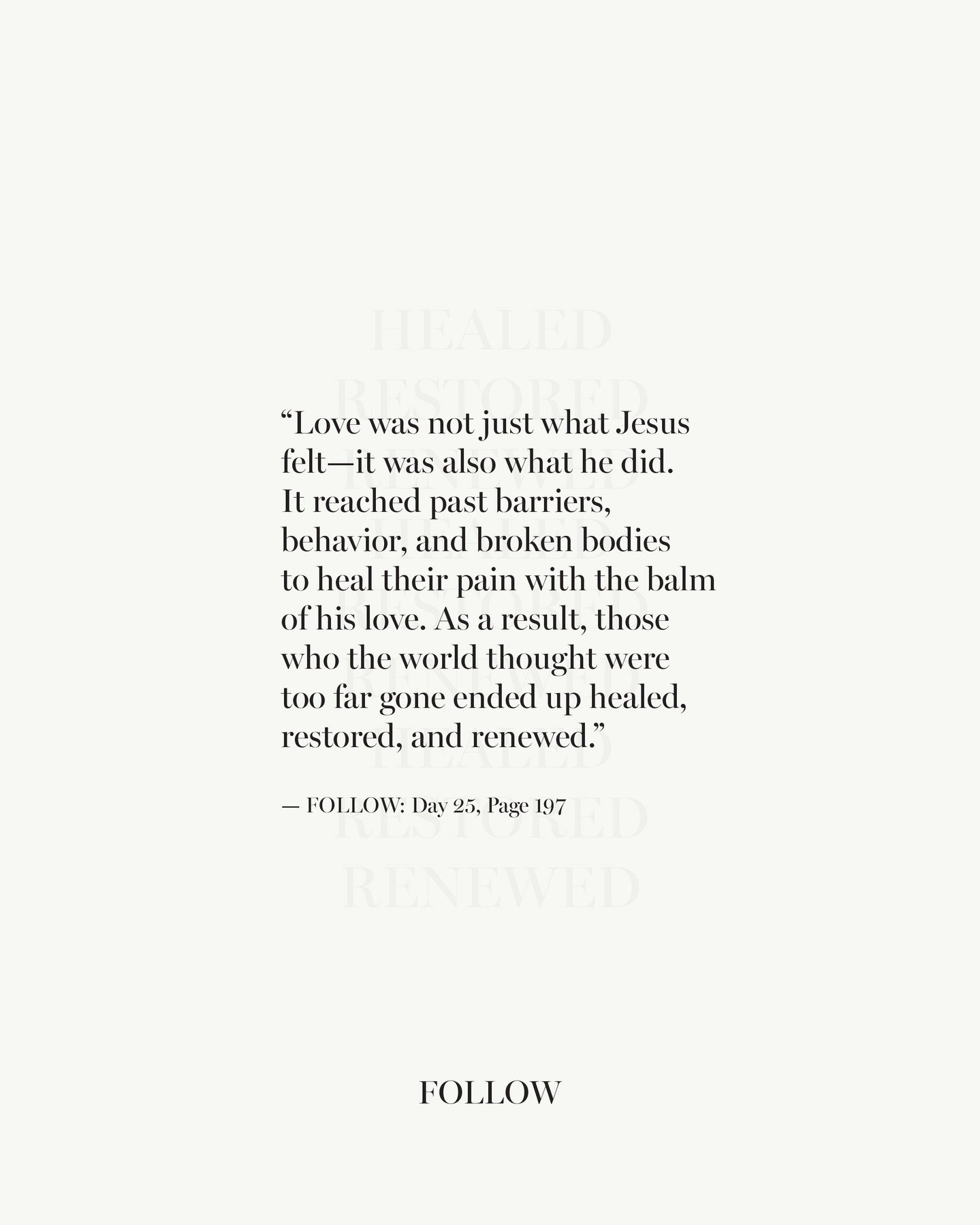 &ldquo;A new command I give you: Love one another. As I have loved you, so you must love one another. By this everyone will know that you are my disciples, if you love one another.&rdquo; &mdash; John 13:34-35
ㅤ
#changedliveschanginglives