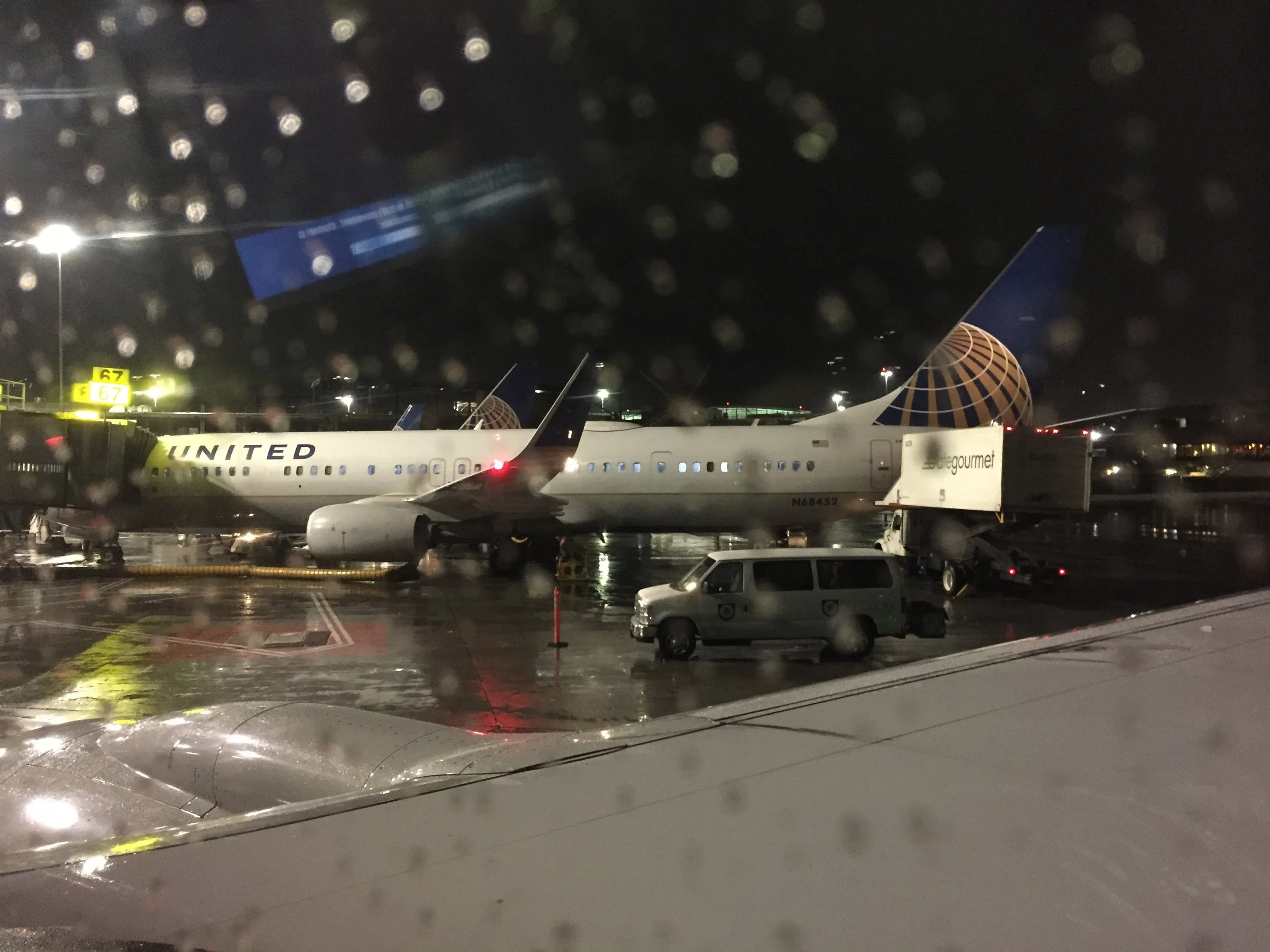 At the gate in San Fransisco