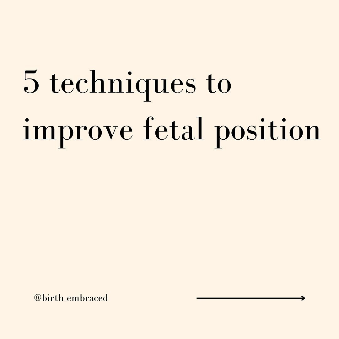 save these 5 tips to improve fetal position in labor! 🫶

#birth #doula #laborpositions #utahdoula #arizonadoula #birthtips