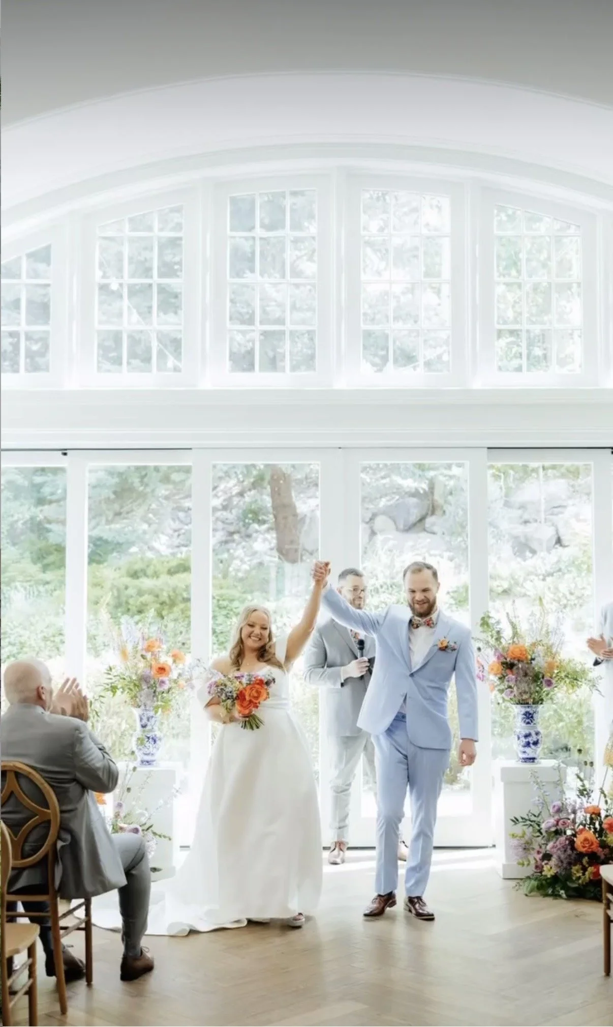 Twenty and Creek Wedding Flowers - Bvilla Photography - Tulipani Floral Studio - Summer Weddings Utah - Sandy Utah Wedding Florist - Ceremony Floral Urns - Ceremony Floral Columns