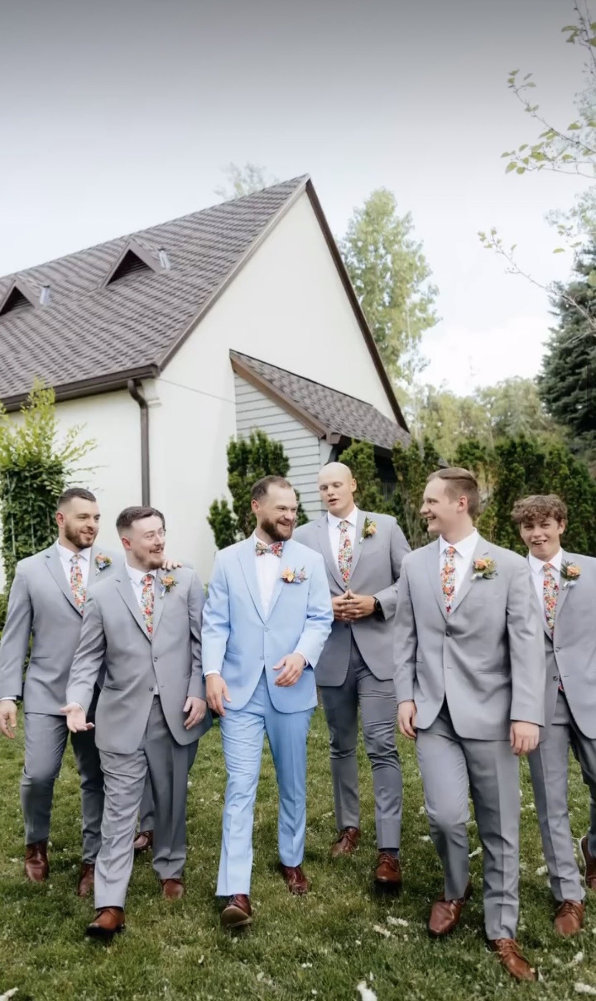 Twenty and Creek Wedding Flowers - Bvilla Photography - Tulipani Floral Studio - Summer Weddings Utah - Sandy Utah Wedding Florist - Groom Pocket Square Boutonniere Florals