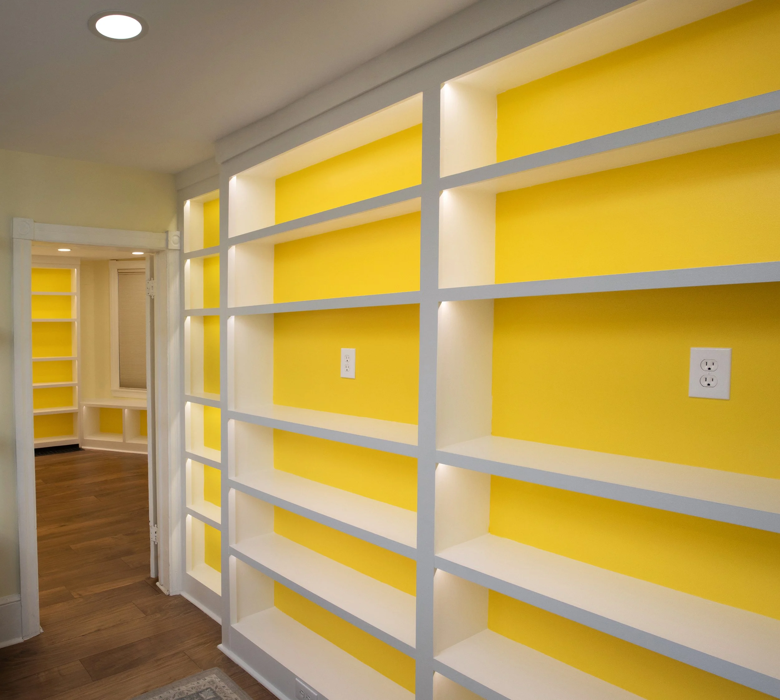 Built-In Bookshelves