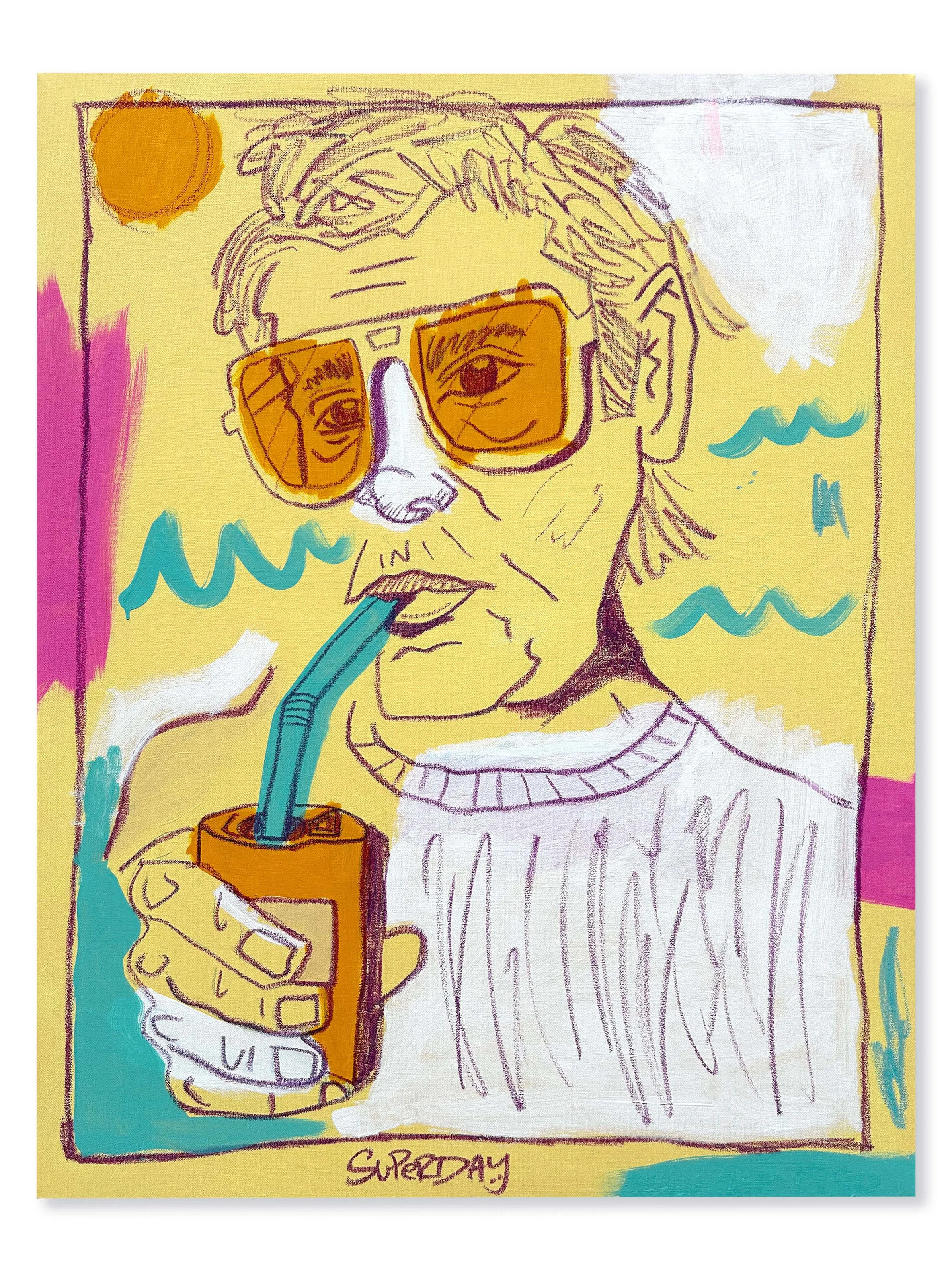 'Beach day, 1989' - 30" x 40", 2025