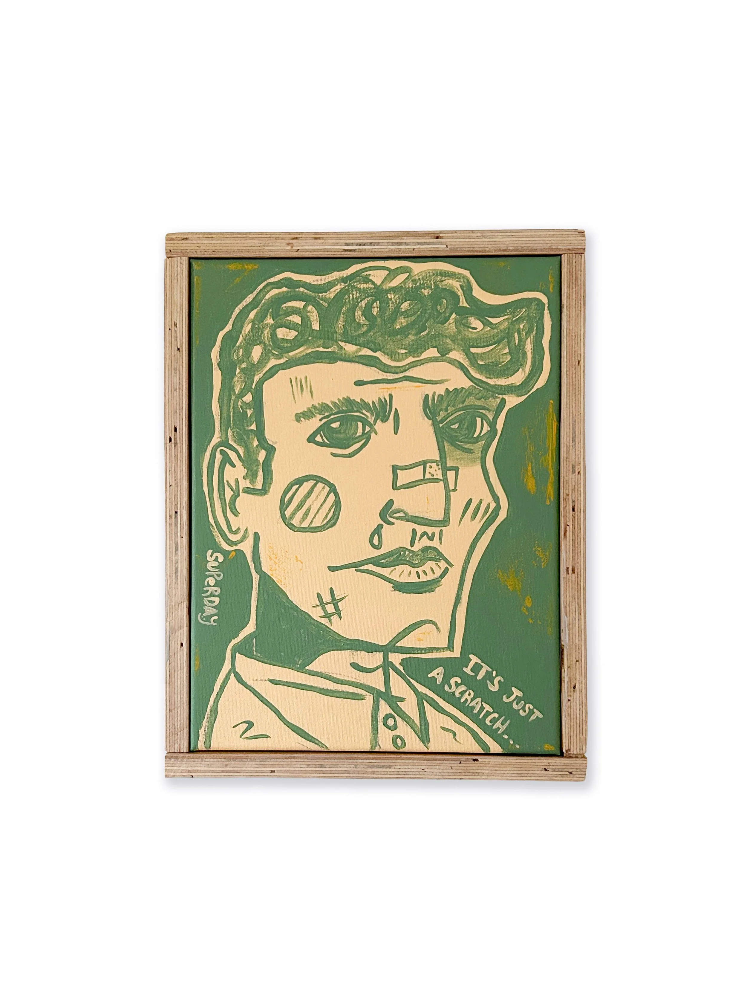  *SOLD* 'It's just a scratch' - 12" x 9", 2026