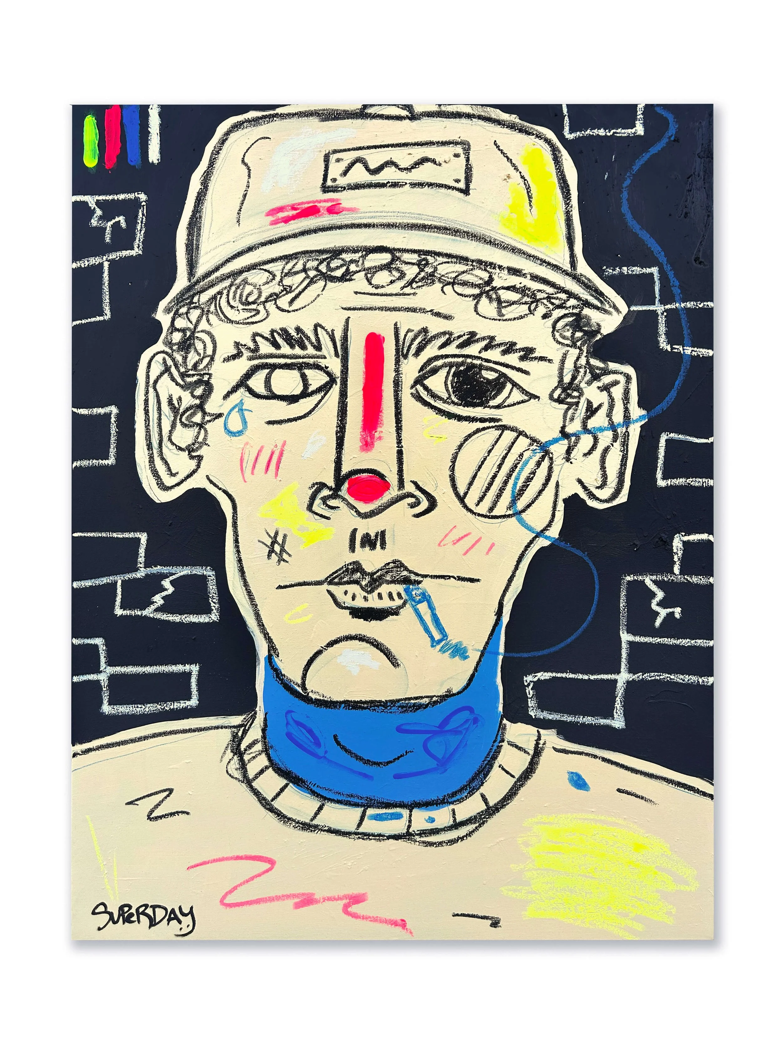 *SOLD* 'Smoke break' - 30" x 40", 2025