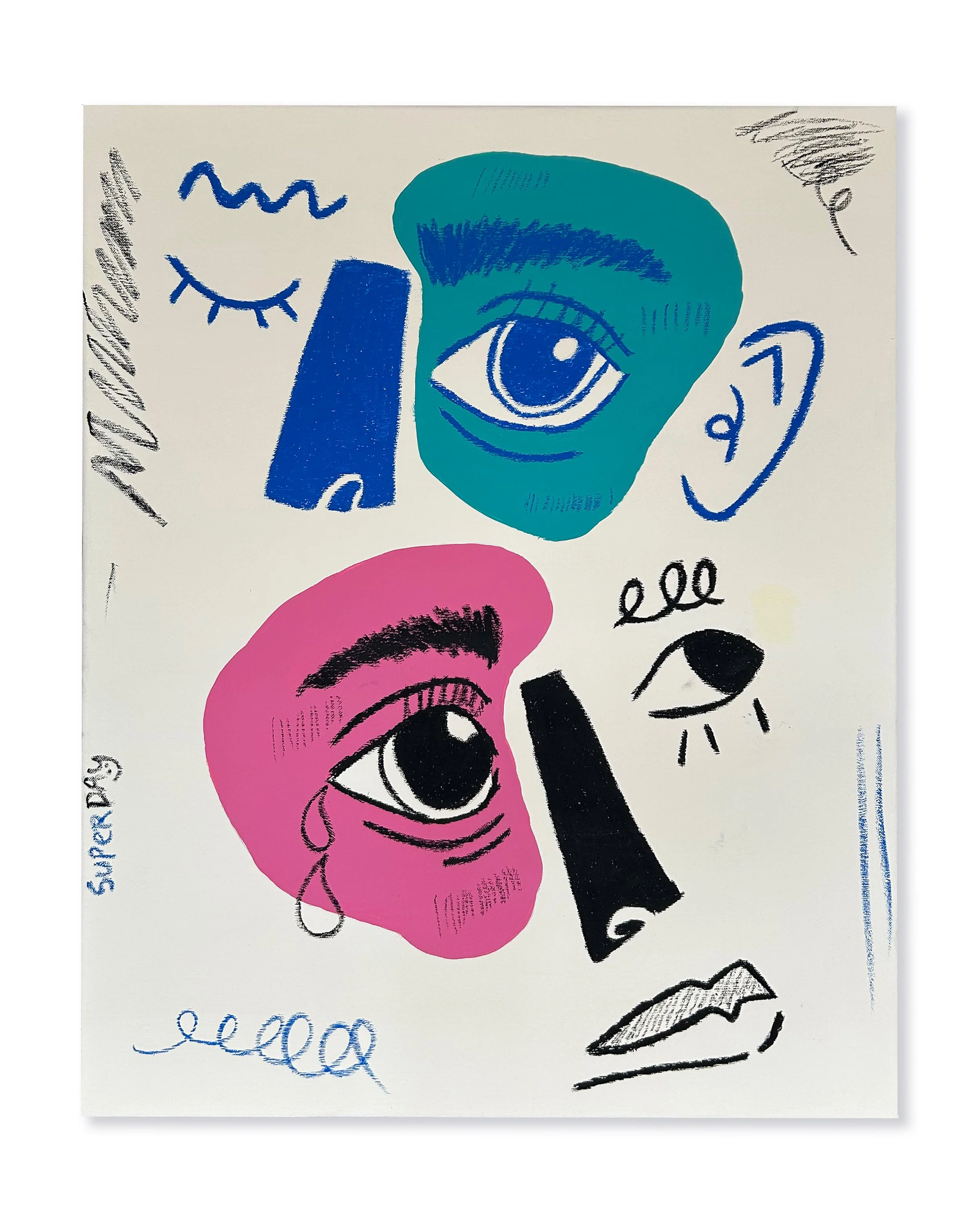 'Gaze #3' - 24" x 30", 2025