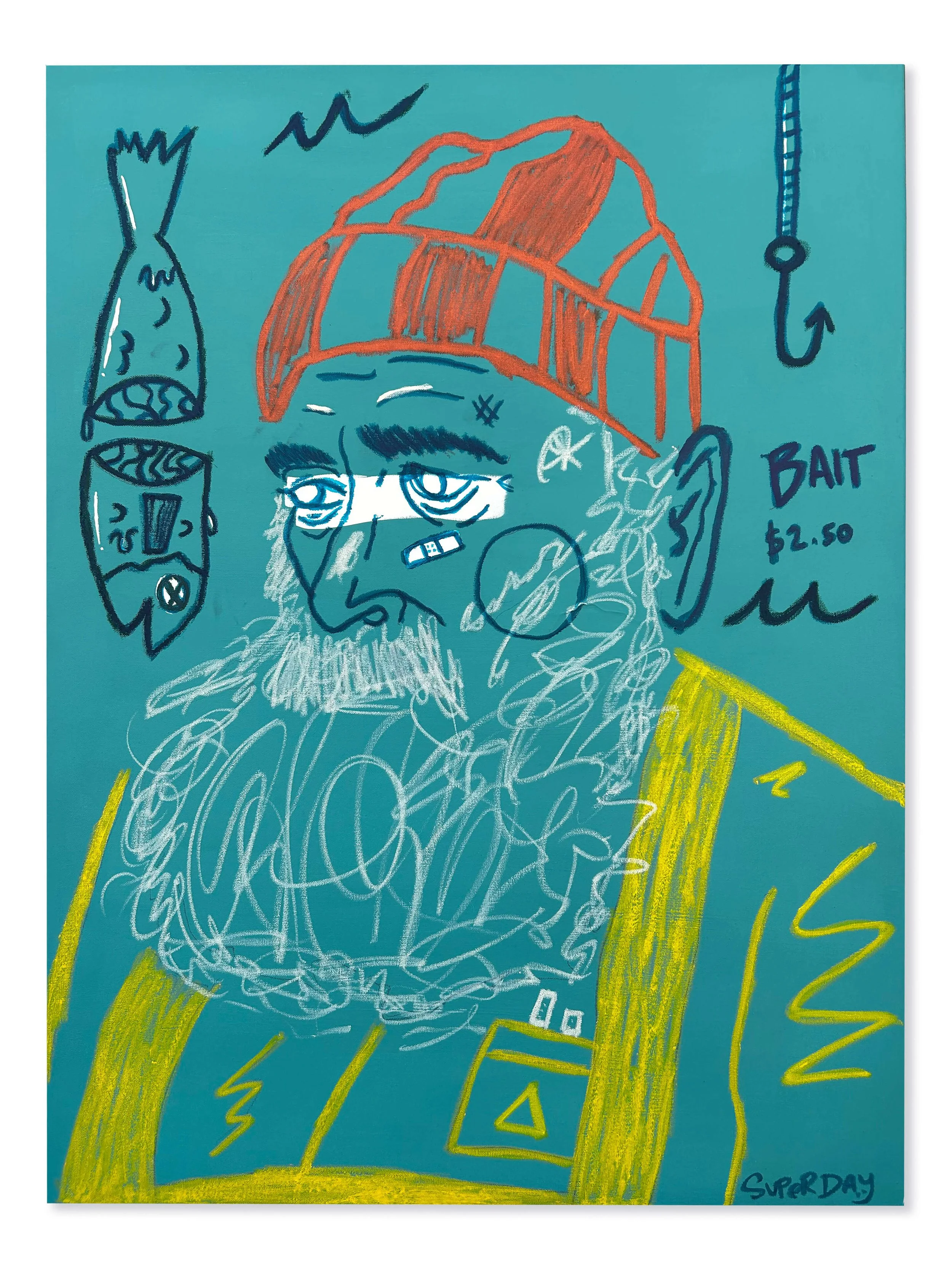 'Bait $2.50' - 30" x 40", 2025