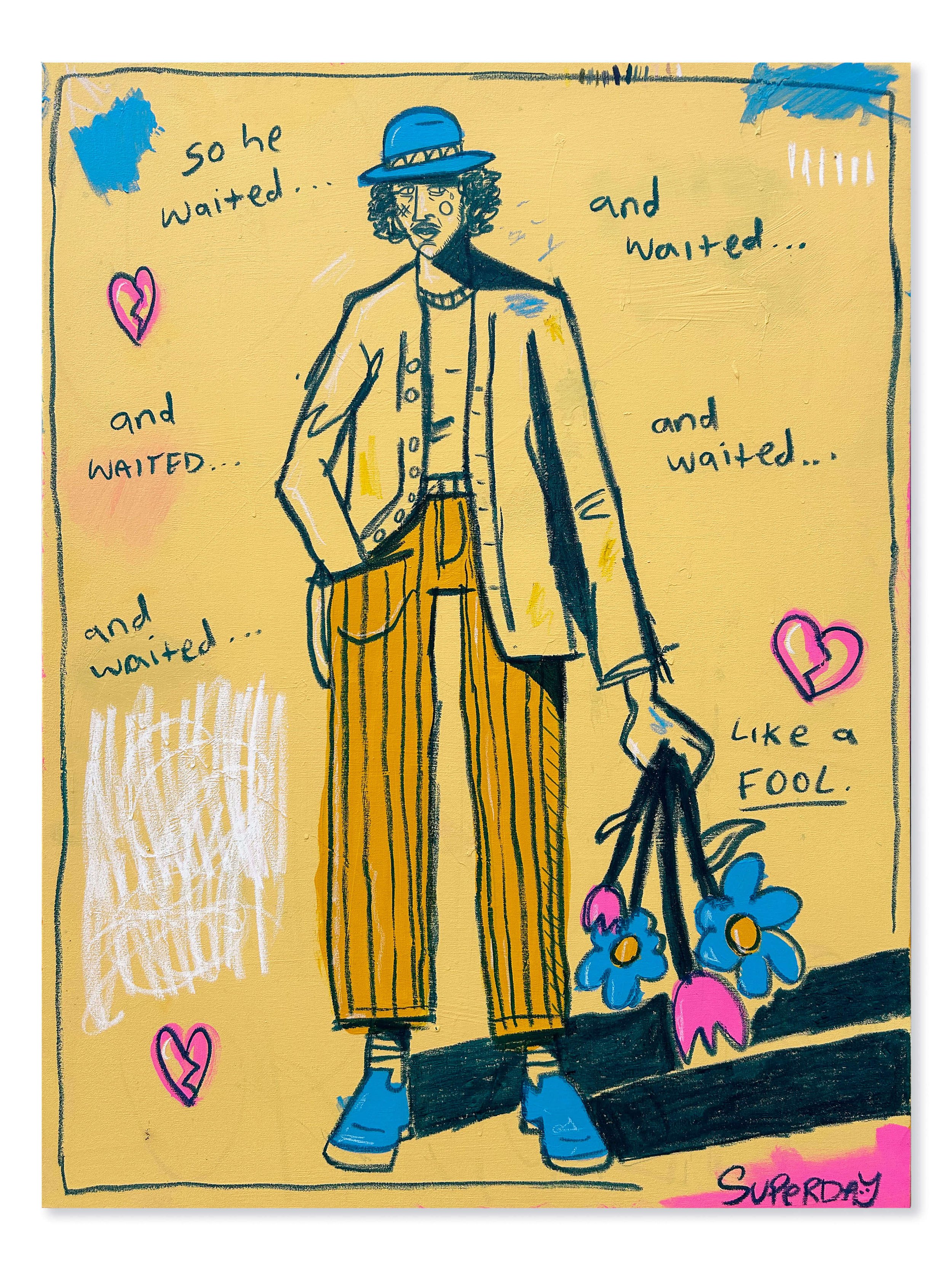 'The fool' - 36" x 48", 2025