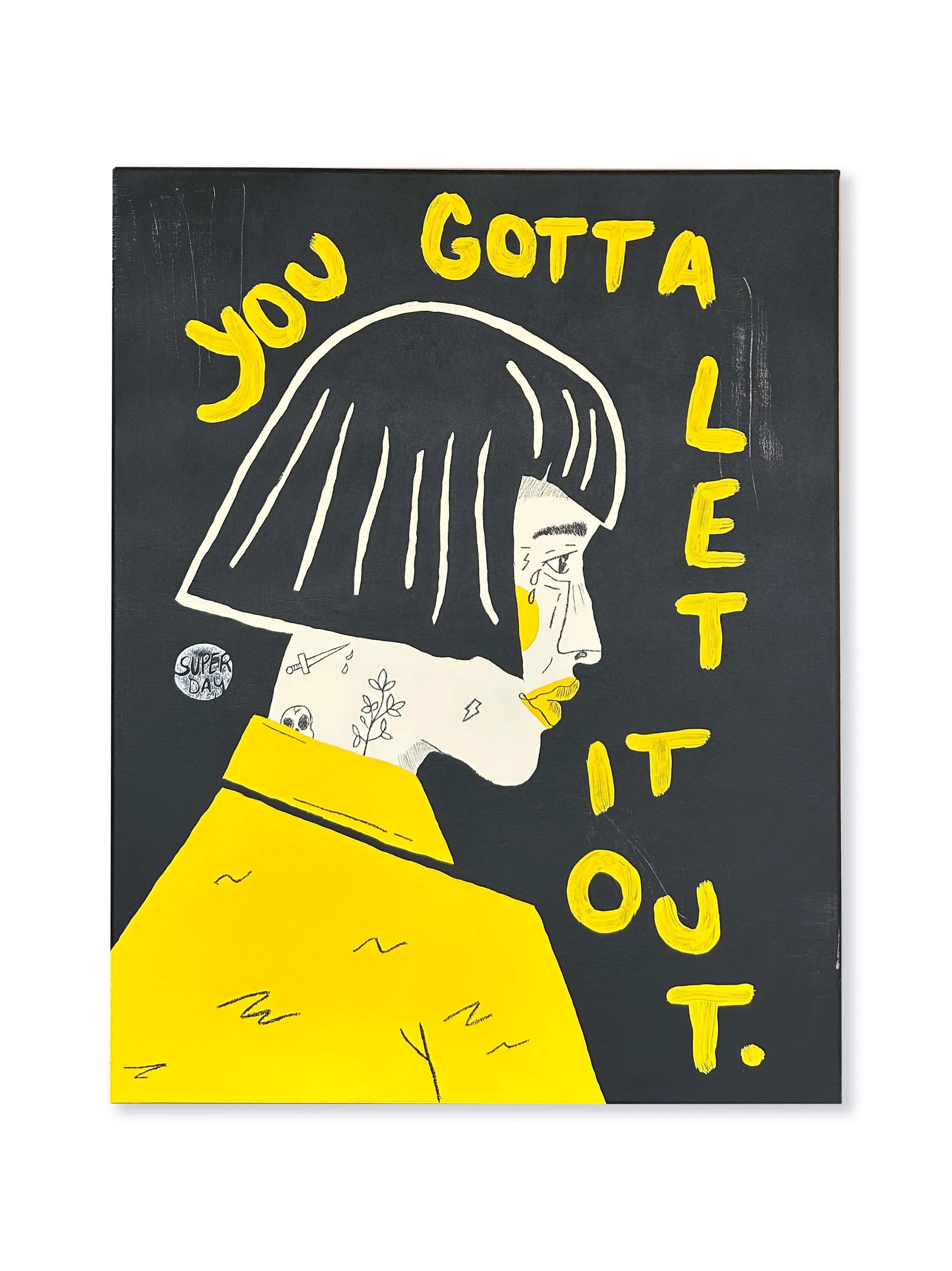 'You gotta let it out' - 24" x 30", 2024